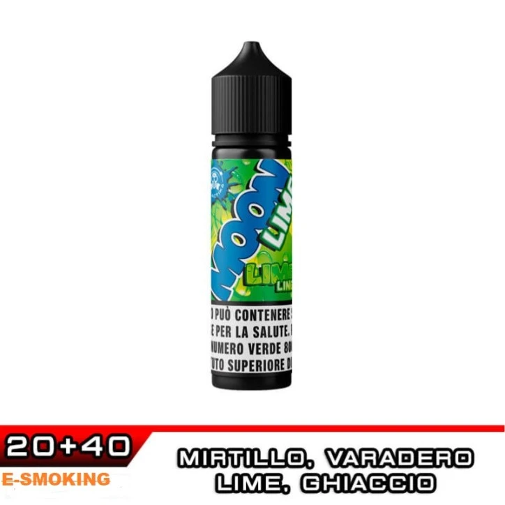 GALACTIKA Moonlime Aroma Shot 20 ml in 60 ml - Rum Varadero, Mirtillo e Lime