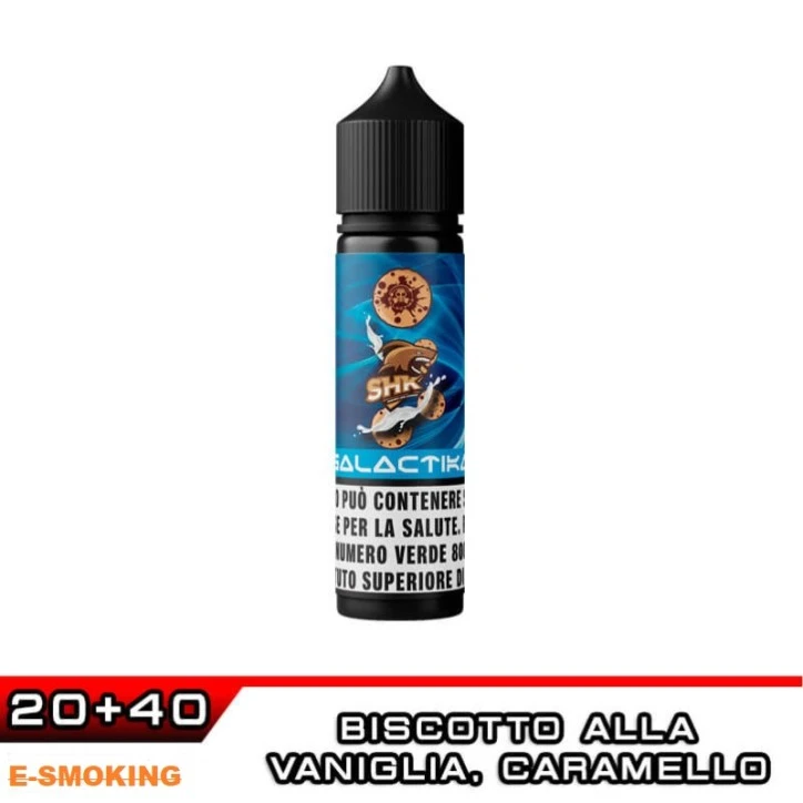 GALACTIKA SHK Aroma Shot 20 ml in 60 ml - Biscotto, Vaniglia e Caramello