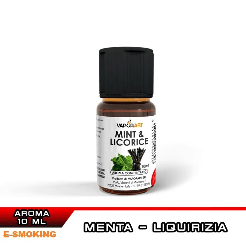 MINT & LICORICE AROMA 10 ML VAPORART VAPORART 1 - E-Smoking di Fiacco Marco 