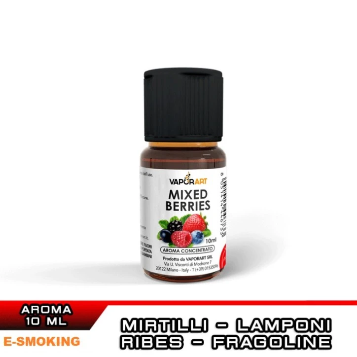 MIXED BERRIES Aroma 10 ml Vaporart Mirtillo Lampone Fragola Ribes Frutti Rossi