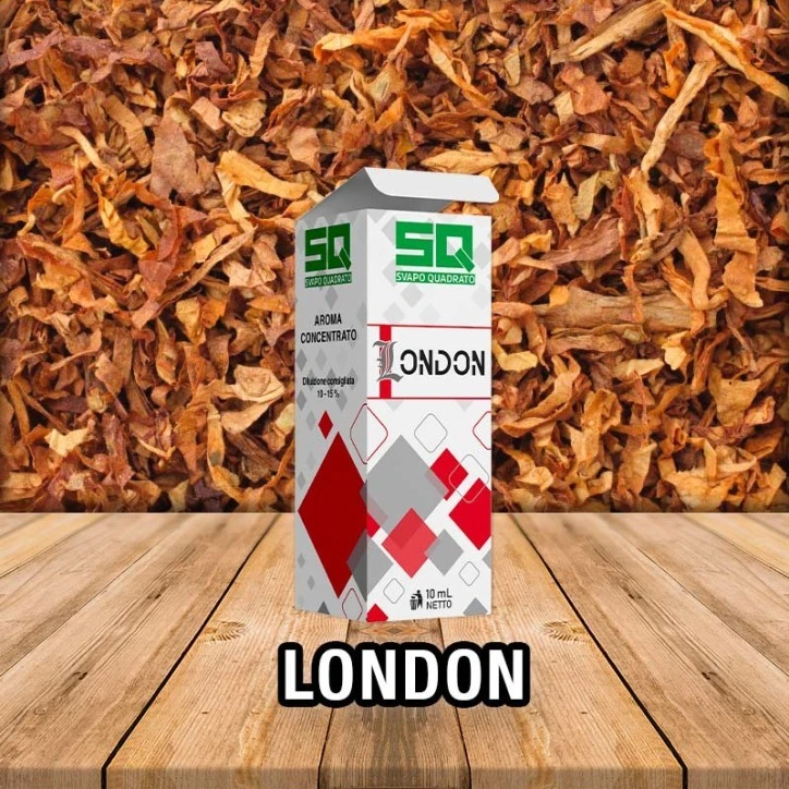 LONDON LIQUIDO TABACCOSO 10ML PRONTO  SVAPO QUADRATO