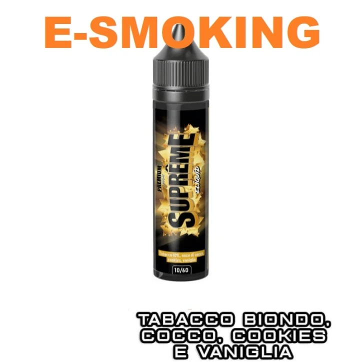 ELIQUID FRANCE Supreme Aroma Shot 10 ml in 60 ml - Tabacco, Cocco, Cookies e Vaniglia