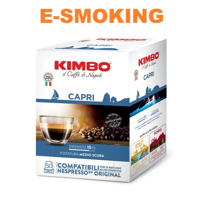 MISCELA CAPRI COMPATIBILE NESPRESSO 50 PEZZI CAPSULE CAFFÈ KIMBO