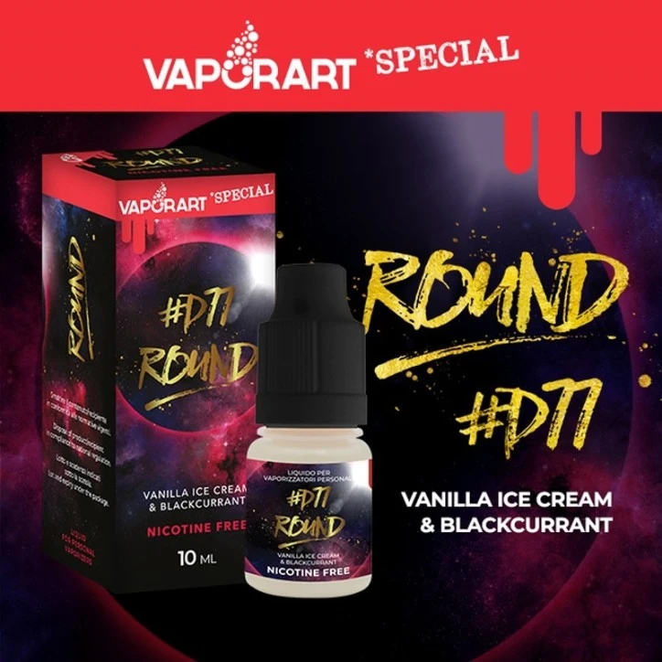ROUND Aroma 10 ml Super Flavor Gelato alla Vaniglia Ribes nero