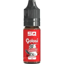PANNA E FRAGOLA AROMA CONCENTRATO 10ML I GOLOSI SVAPO QUADRATO