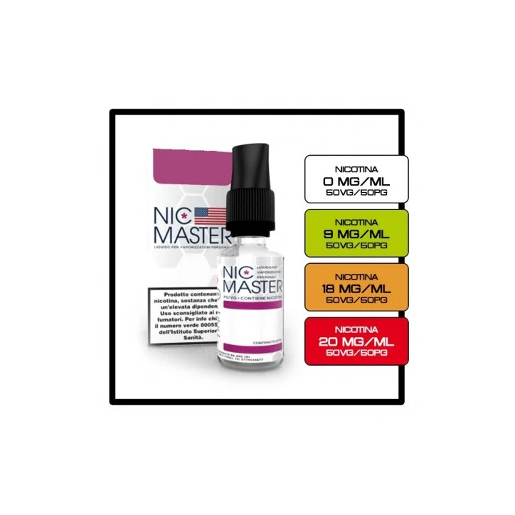 BASETTA 10ML CON NICOTINA 50/50 NIC MASTER