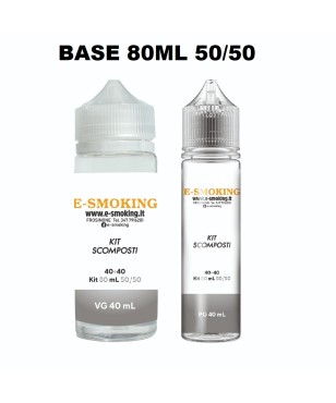 KIT SCOMPOSTO SILVER 80 ML 50/50 E-SMOKING