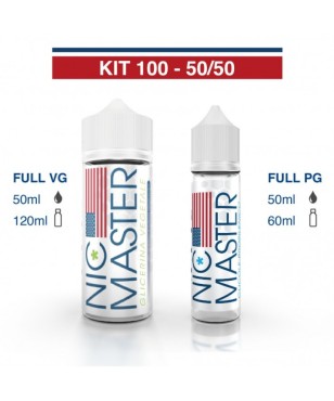 KIT BASE SCOMPOSTO 50/50 100ML  NIC MASTER