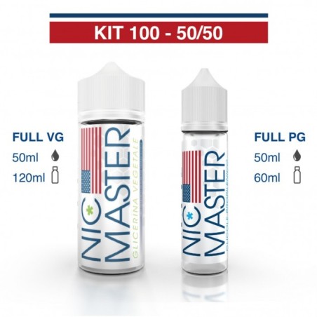 KIT BASE SCOMPOSTO 50/50 100ML  NIC MASTER