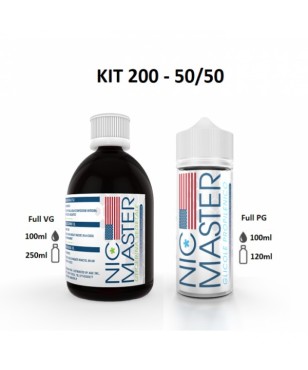 KIT BASE SCOMPOSTO 50/50 200ML  NIC MASTER