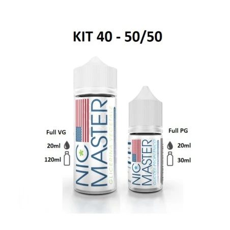KIT BASE SCOMPOSTO 50/50 40ML  NIC MASTER