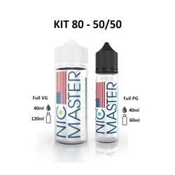 KIT BASE SCOMPOSTO 50/50 80ML  NIC MASTER