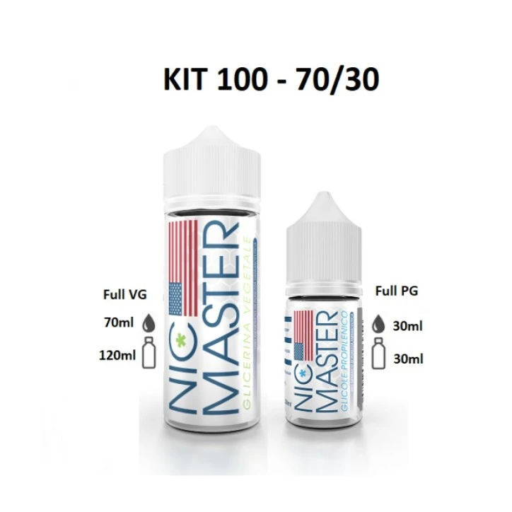 KIT BASE SCOMPOSTO 70/30 100ML  NIC MASTER