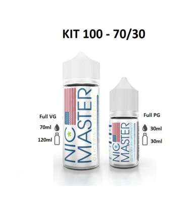 KIT BASE SCOMPOSTO 70/30 100ML NIC MASTER NIC MASTER 1 - E-Smoking di Fiacco Marco 