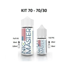 KIT BASE SCOMPOSTO 70/30 70ML  NIC MASTER