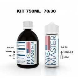 KIT BASE SCOMPOSTO 70/30 750ML NIC MASTER NIC MASTER 1 - E-Smoking di Fiacco Marco 