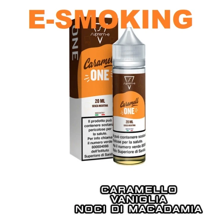 CARAMELLONE MIX&VAPE 20/60 ML SUPREM-E  CARAMELLO, VANIGLIA E NOCE DI MACADAMIA
