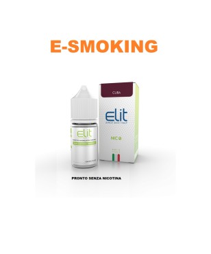 TABACCO CUBA LIQUIDO PRONTO NICOTINA ZERO 10ML ELIT