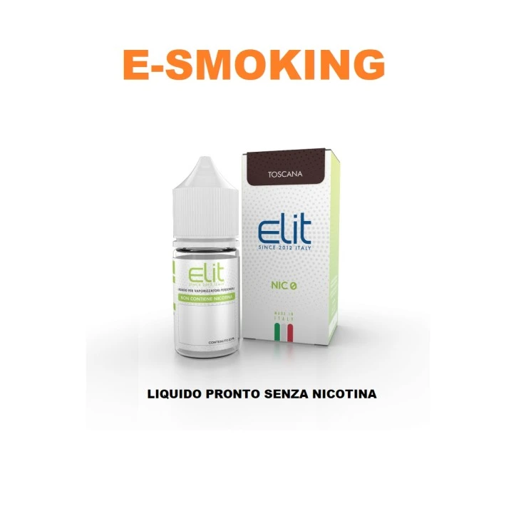 TABACCO TOSCANA LIQUIDO PRONTO NICOTINA ZERO 10ML ELIT