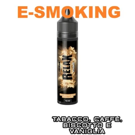 FRUIZEE Relax Premium Aroma Shot 10 ml in 60 ml - Tabacco, Caffè, Biscotto e Vaniglia