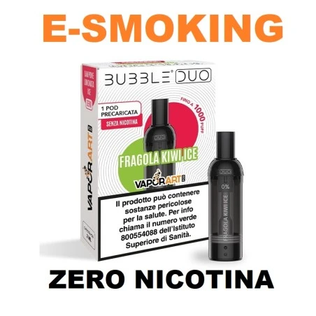 FRAGOLA KIWI ICE POD PRECARICATA BUBBLE DUO  VAPORART
