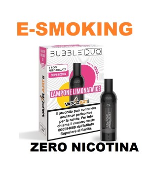 LAMPONE LIMONATA  ICE POD PRECARICATA BUBBLE DUO  VAPORART