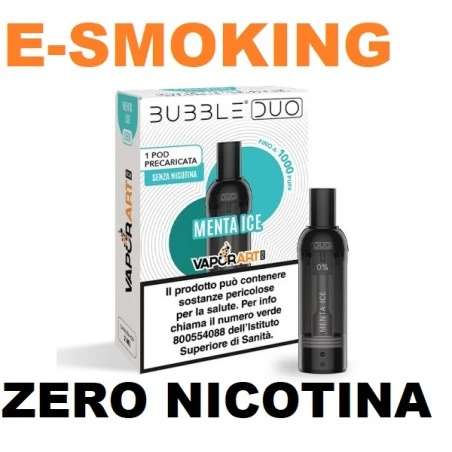 MENTA ICE POD PRECARICATA BUBBLE DUO  VAPORART