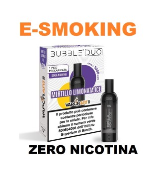 MIRTILLO LIMONATA ICE POD PRECARICATA BUBBLE DUO  VAPORART
