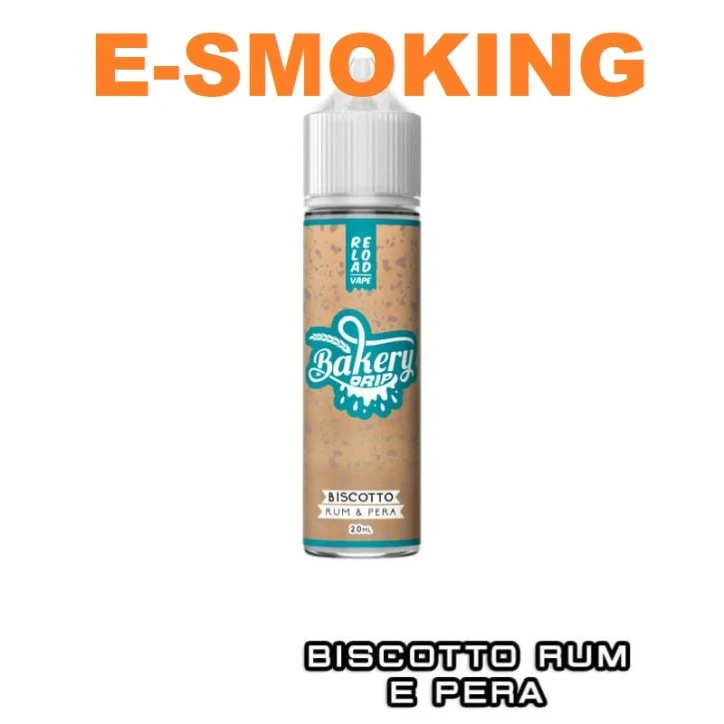 BISCOTTO RUM E PERA BAKERY DRIP AROMA SHOT 20/6 ML REOLAD VAPE