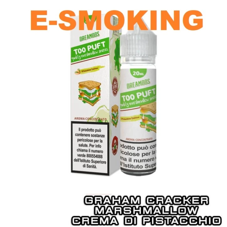 DREAMODS GALACTIKA Too Puft Pistacchio Aroma Shot 20 ml in 60 ml - Pistacchio.