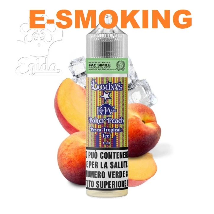 POKER PEACH ICE AROMA 10ML SHOT KIW  DOMINUS IRON VAPER