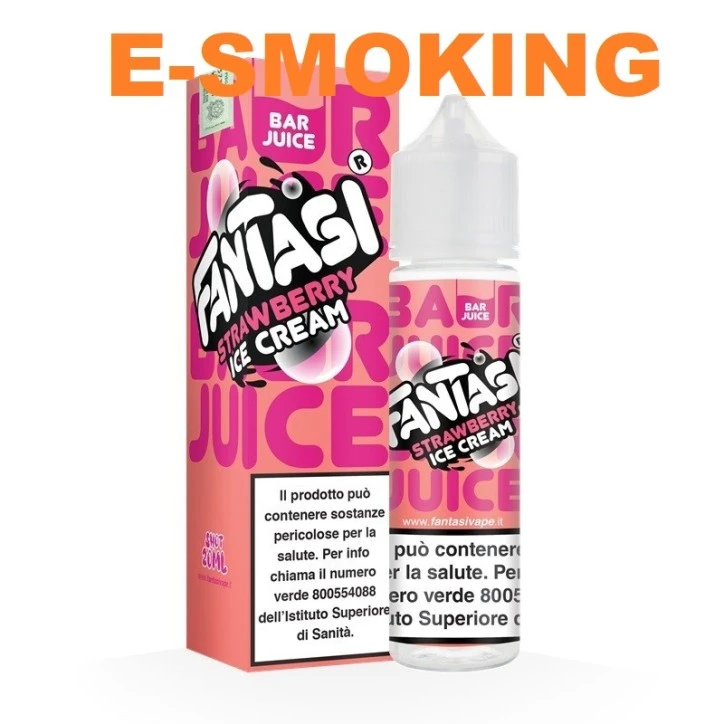 STRAWBERRY ICE CREAM AROMA SHOT 20/60 ML FANTASI VAPE