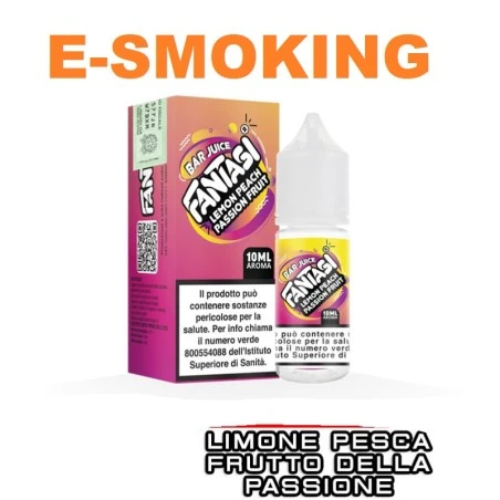 LEMON PEACH PASSION FRUIT BAR JUICE AROMA CONCENTRATO 10ML FANTASI VAPE