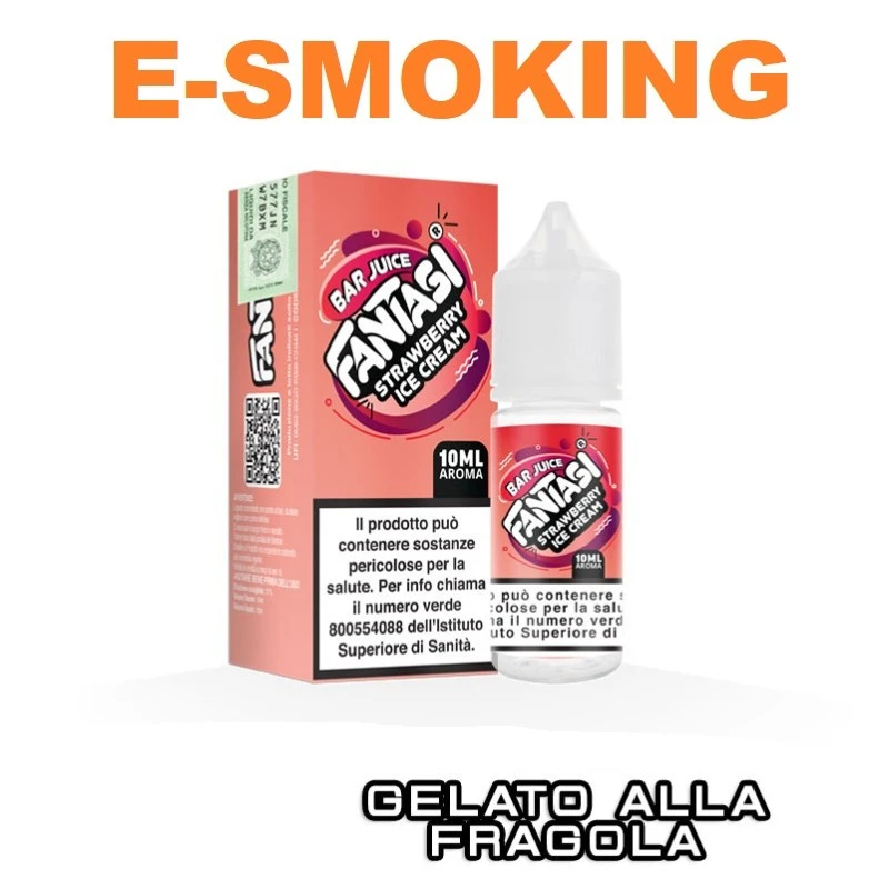 STRAWBERRY ICE CREAM BAR JUICE AROMA CONCENTRATO 10ML FANTASI VAPE FANTASI VAPE 1 - E-Smoking di Fiacco Marco 