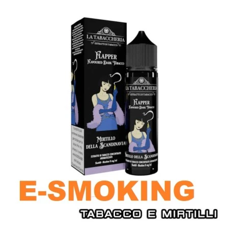 MIRTILLO DELLA SCANDINAVIA FLAPPER JUICE TOBACCO EXTRA DRY 4POD AROMA 20ML LA TABACCHERIA