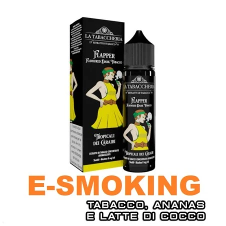 TROPICALI DEI CARAIBI FLAPPER JUICE TOBACCO EXTRA DRY 4POD AROMA 20ML LA TABACCHERIA