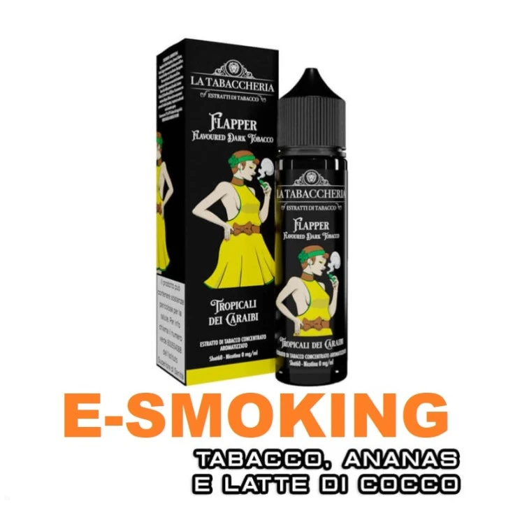 TROPICALI DEI CARAIBI FLAPPER JUICE TOBACCO EXTRA DRY 4POD AROMA 20ML LA TABACCHERIA
