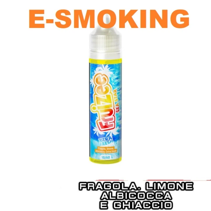 FRUIZEE Sea Star Aroma Shot 10 ml in 60 ml - Fragola, Limone e Albicocca Ghiacciati