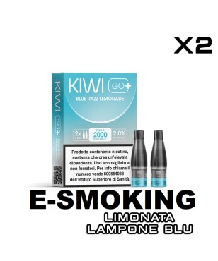 BLUE RAZZ LEMONADE KIWI GO PLUS POD USA E GETTA KIWI VAPOR 2 PEZZI
