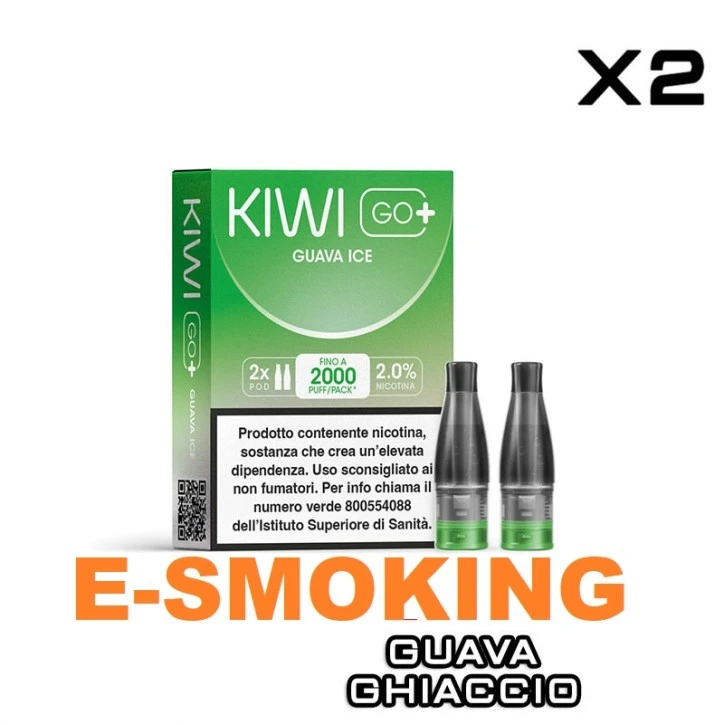 GUAVA ICE KIWI GO PLUS POD USA E GETTA KIWI VAPOR 2 PEZZI.