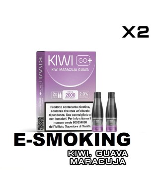 KIWI MARACUJA GUAVA KIWI GO PLUS POD USA E GETTA KIWI VAPOR 2 PEZZI.