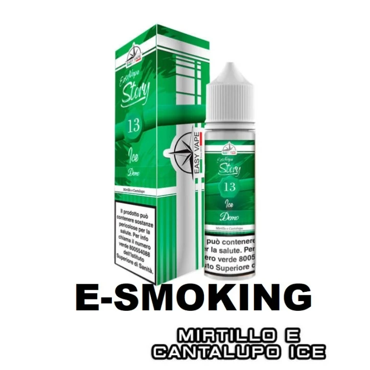 DEMO 13 ICE AROMA SHOT 10 50 ML EASY VAPE STORY BY EASY VAPE MIRTILLO MELONE CANTALUPO ICE