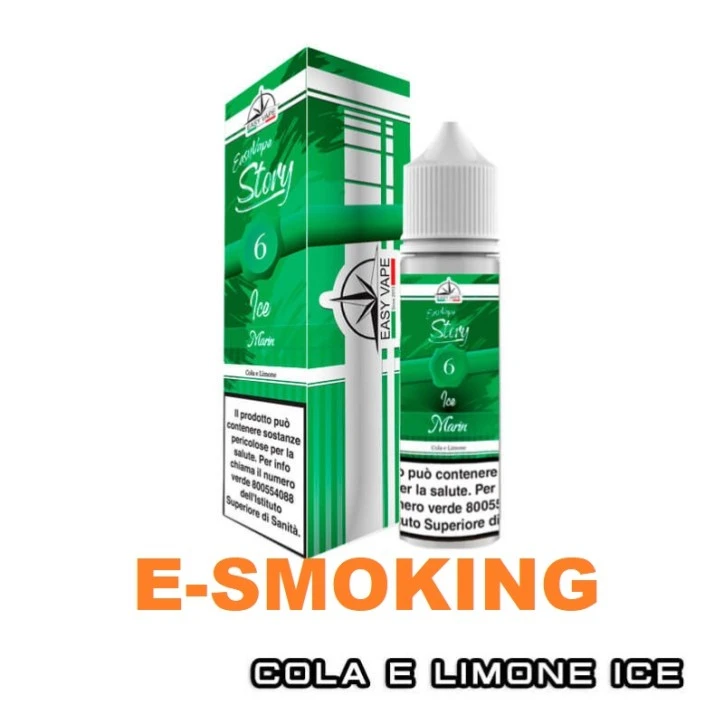 MARIN 6 ICE AROMA SHOT 10 50 ML EASY VAPE STORY BY EASY VAPE COLA LIMONE ICE