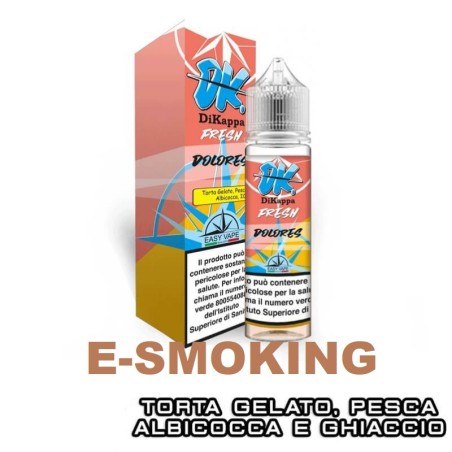 DOLORES DK FRESH AROMA SHOT 20+40 ML EASY VAPE TORTA GELATO PESCA ALBICOCCA ICE
