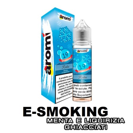 REDON 19 GHIACCIATI AROMA SHOT 10+50 ML AROMÌ BY EASY VAPE MENTA LIQUIRIZIA ICE
