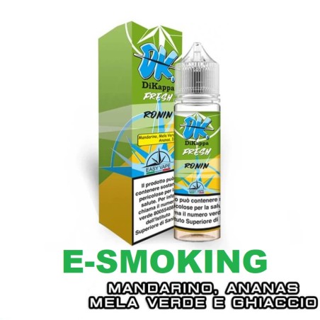 RONIN DK FRESH AROMA SHOT 20+40 ML EASY VAPE MANDARINO MELA VERDE ANANAS ICE