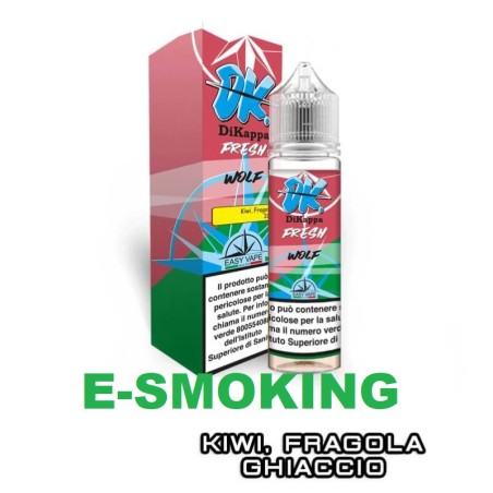 WOLF DK FRESH AROMA SHOT 20+40 ML EASY VAPE ANGURIA KIWI FRAGOLA ICE