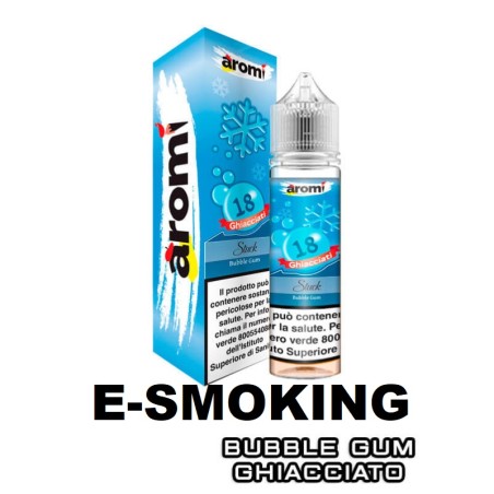STUCK 18 GHIACCIATI AROMA SHOT 10+50 ML AROMÌ BY EASY VAPE BUBBLE GUM ICE