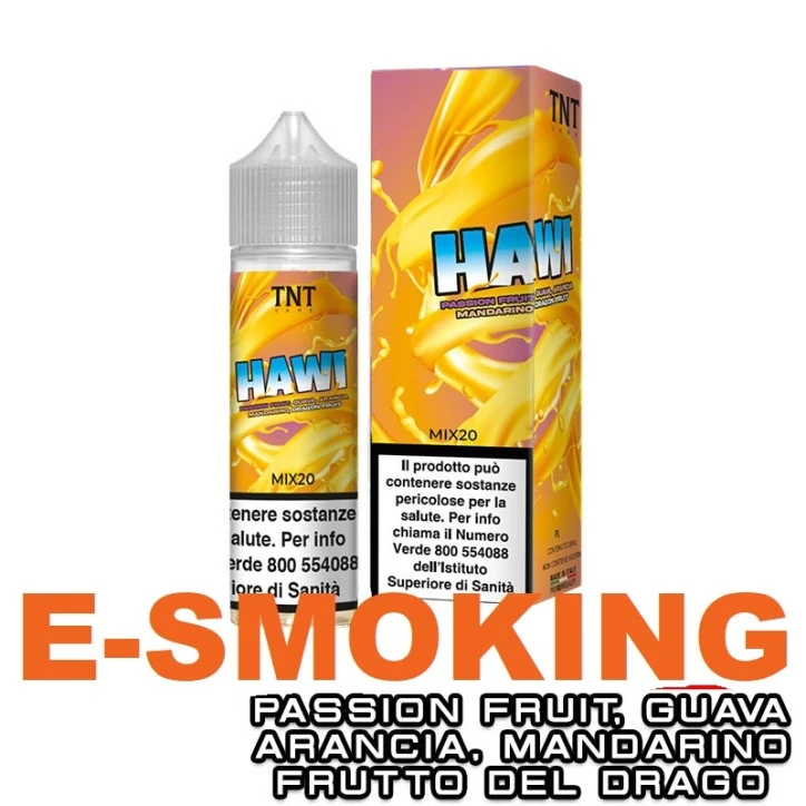 HAWI FRUITY MIX&VAPE 20 ML TNT VAPE ARANCIA MANDARINO GUAVA FRUTTO DEL DRAGO FRUTTO DELLA PASSIONE