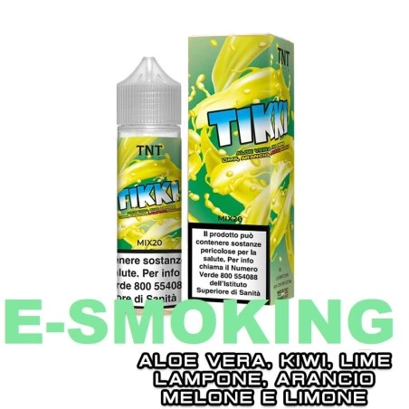 TIKKI FRUITY MIX&VAPE 20 ML TNT VAPE LIMONE LIME ARANCIA KIWI MELONE LAMPONE ALOE VERA